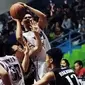 Pertandingan basket ITHB melawan UPI untuk sektor putra di West Java Conference