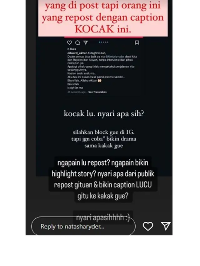 10 Potret Kompak Natasha Ryder dan Kimberly, Beri Sindiran ke Edward Akbar