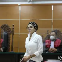 Potret Nikita Mirzani Sidang Kasus Pencemaran Nama Baik (Sumber: KapanLagi.com/Budy Santoso)