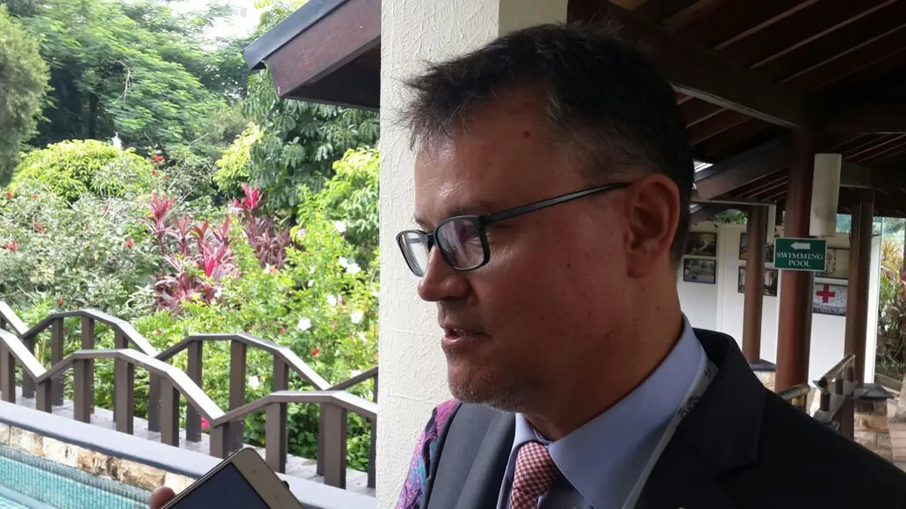 Kepala Komite Palang Merah Internasional (ICRC) Regional Indonesia dan Timor Leste, Christoph Sutter (Rizki Akbar Hasan/Liputan6.com)