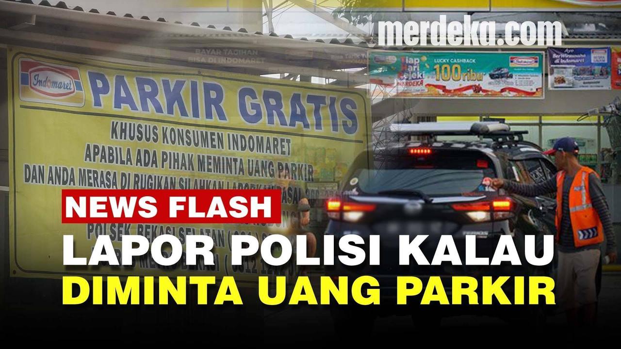 VIDEO: Parkir Gratis di Indomaret Bekasi, Kalau Ada yang Minta Laporkan ke Polisi