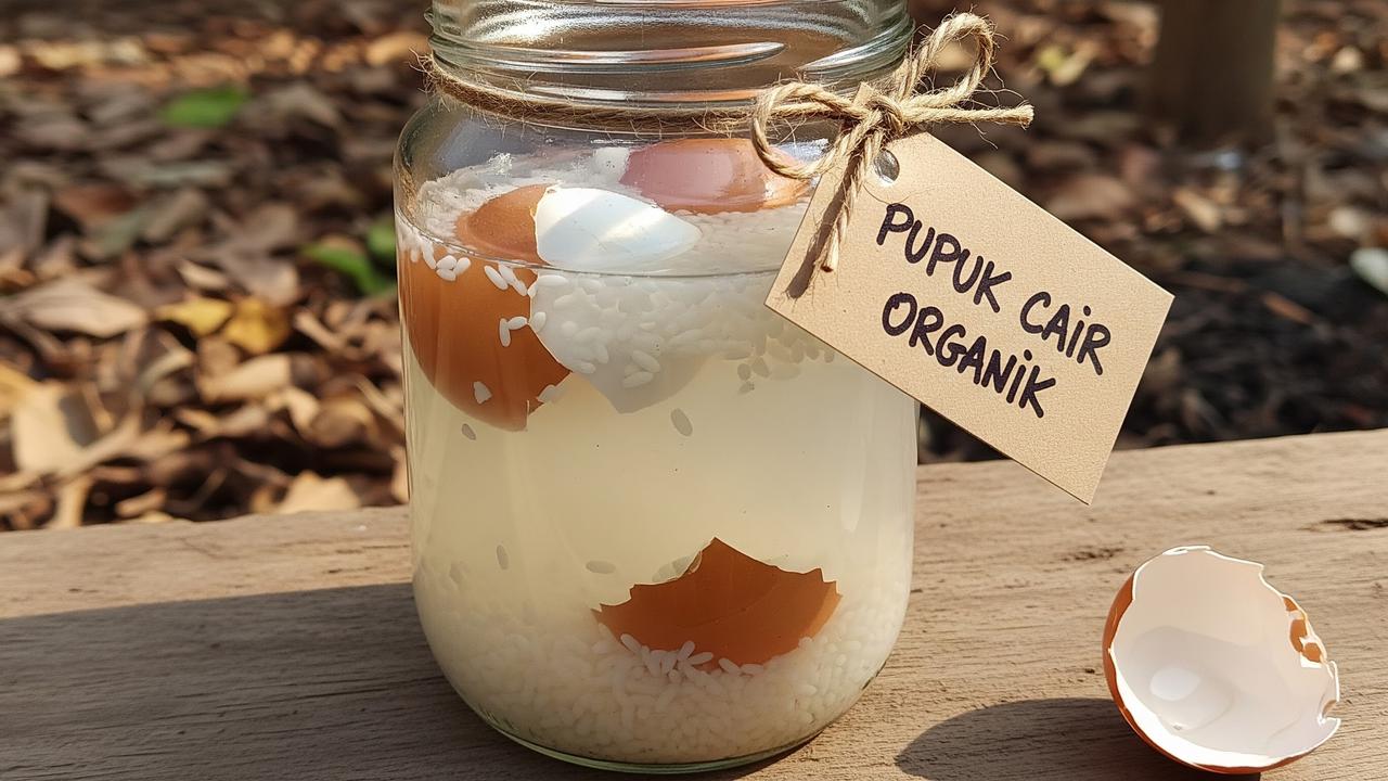 Cara Membuat Pupuk Organik dari Air Cucian Beras dan Cangkang Telur