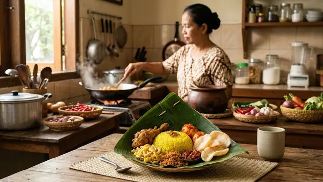 Nasi Kuning Pincuk