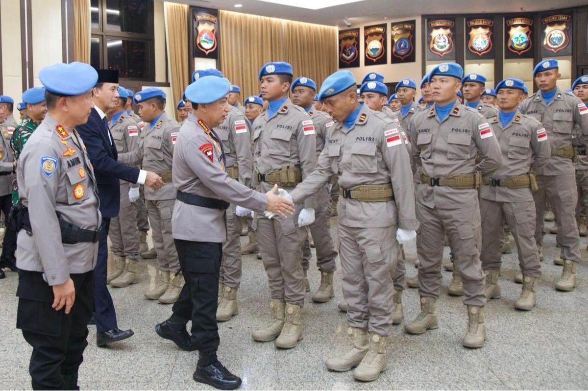 FOTO: Polri Kirim 140 Personel FPU 7 MINUSCA ke Afrika Tengah