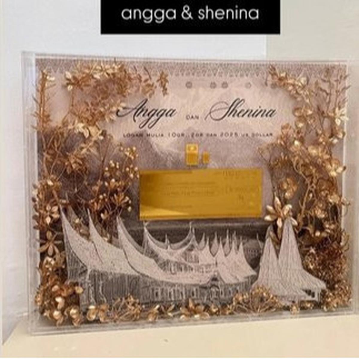 Angga Yunanda & Shenina Cinnamon Resmi Menikah dengan Adat Minang, Mas Kawin Emas dan Uang Dollar Jadi Sorotan