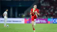Bek Timnas Indonesia, Justin Hubner, dalam laga melawan Bahrain di SUGBK, Jakarta, Selasa (27/3/2025). (Bola.com/Bagaskara Lazuardi)