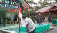 Momen Sakral Anggota OPM Cium Merah Putih, Sumpah Setia NKRI