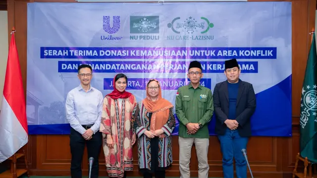 NU Care-LAZISNU, sebagai lembaga filantropi di bawah naungan Nahdlatul Ulama (NU), menerima donasi kemanusiaan sebesar Rp1,5 miliar dari Unilever Indonesia pada Kamis 11 Januari 2024.