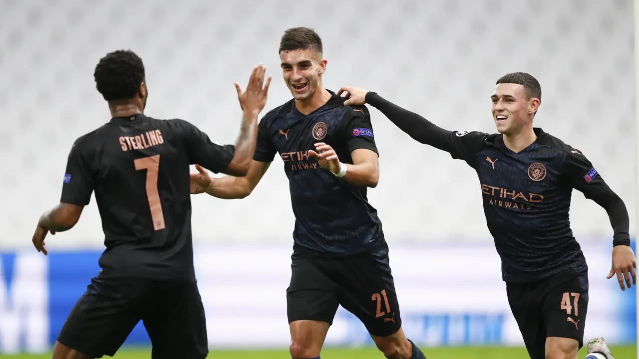 Manchester City Menang Besar di Markas Marseille