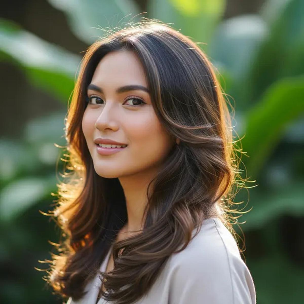 9 Model Rambut Panjang Lurus Belah Tengah Kekinian, Tampil Stylish Setiap Hari