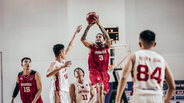 Timnas Bola Basket Putra Indonesia di SEA Games 2023.