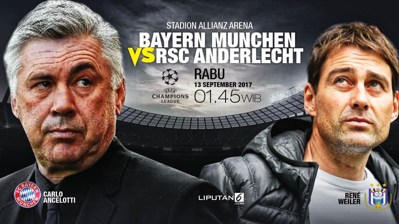 Prediksi Bayern Munchen vs Anderlecht
