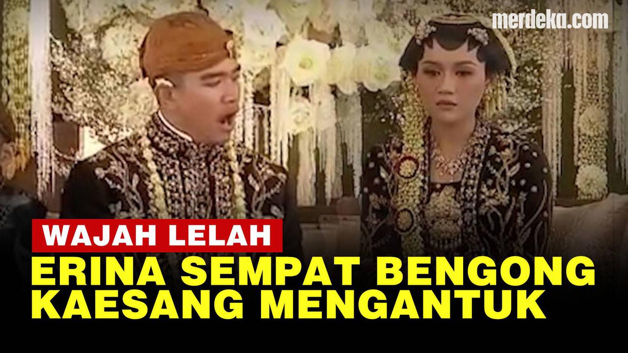 VIDEO: Wajah Lelah Kaesang-Erina di Pelaminan, Sempat Bengong hingga Menguap Ngantuk