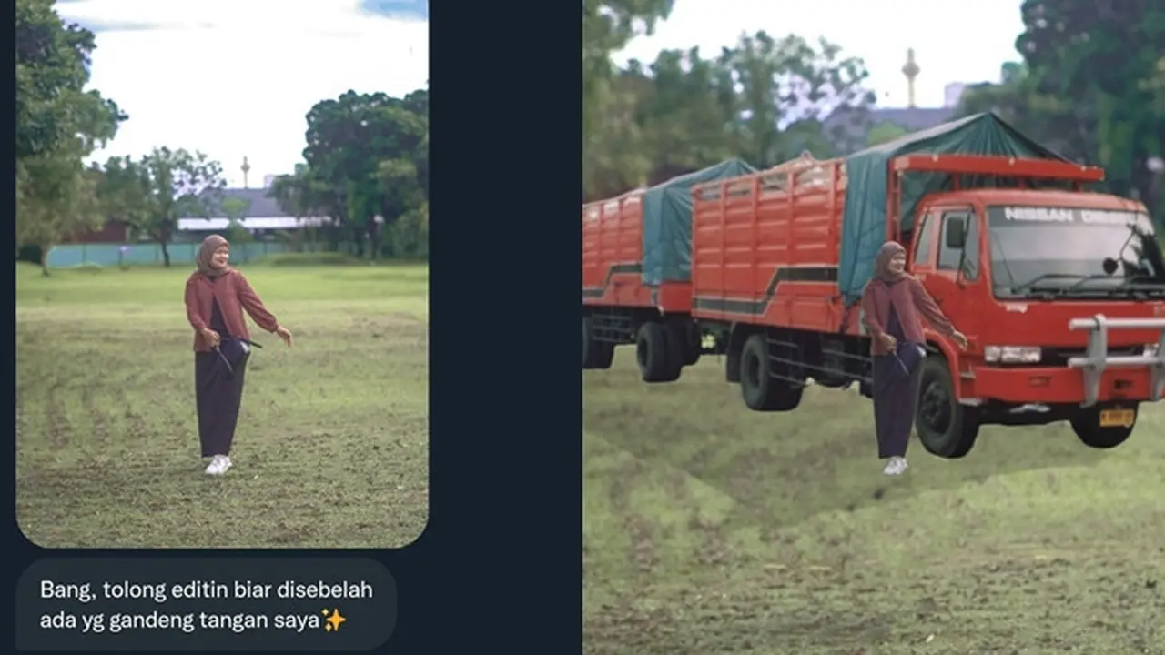 Wanita Ini Minta Fotonya Diedit Agar Ada Gandengannya, 7 Hasilnya Bikin Geleng Kepala