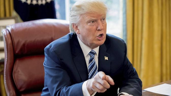 Presiden Amerka Serikat (AS) Donald Trump siap meluncurkan sanksi paling berat terhadap Iran, Senin, 5 November 2018 (AFP).