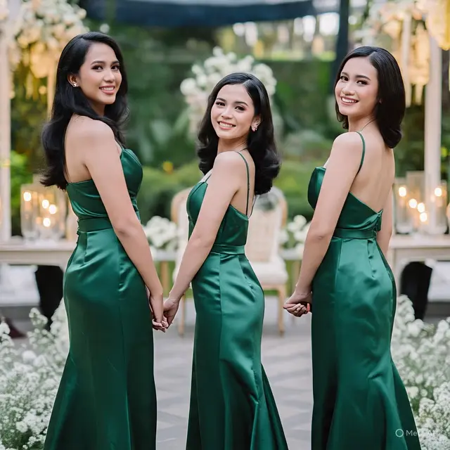 Model Gaun Bridesmaid Satin