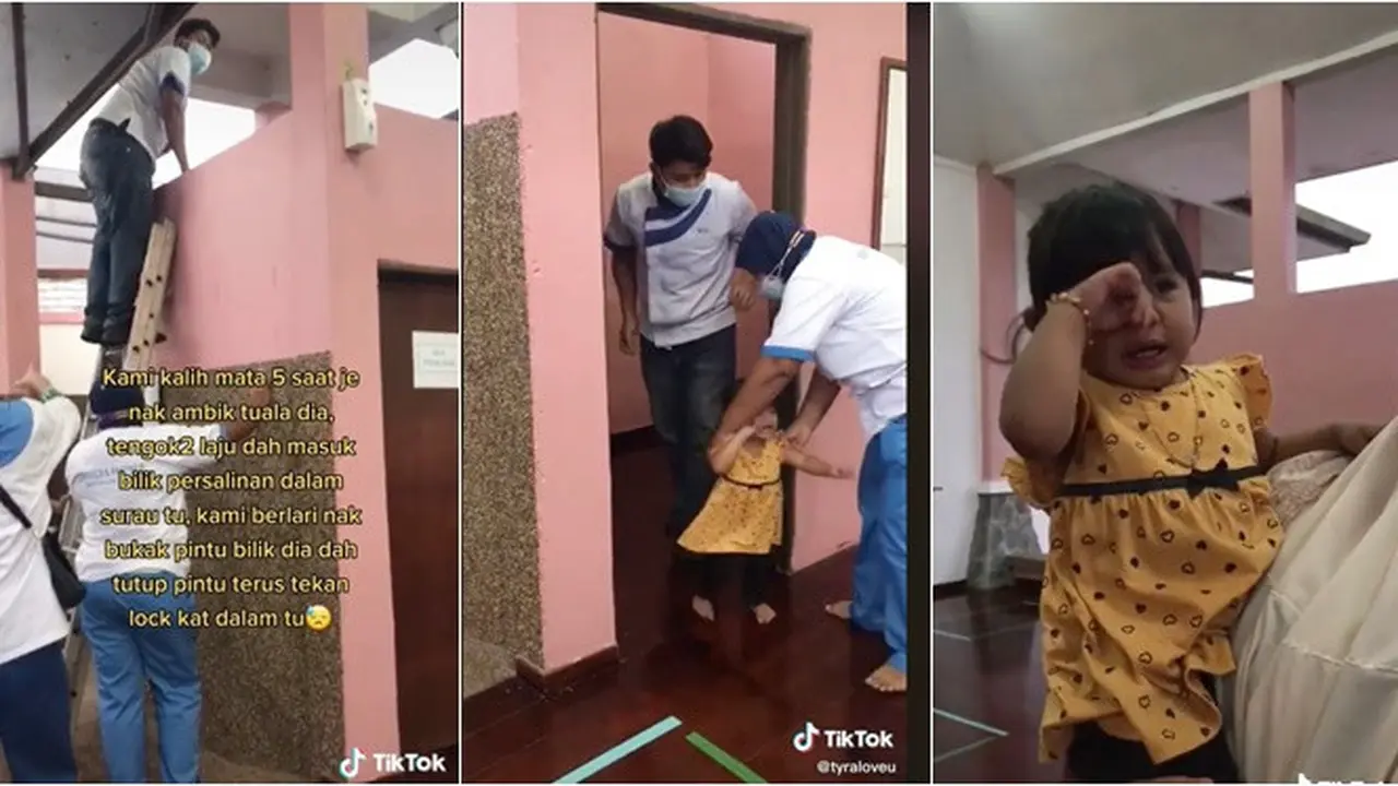 Asyik Main Pintu, Balita Ini Terkunci di Ruang Ganti Rest Area Selama 10 Menit