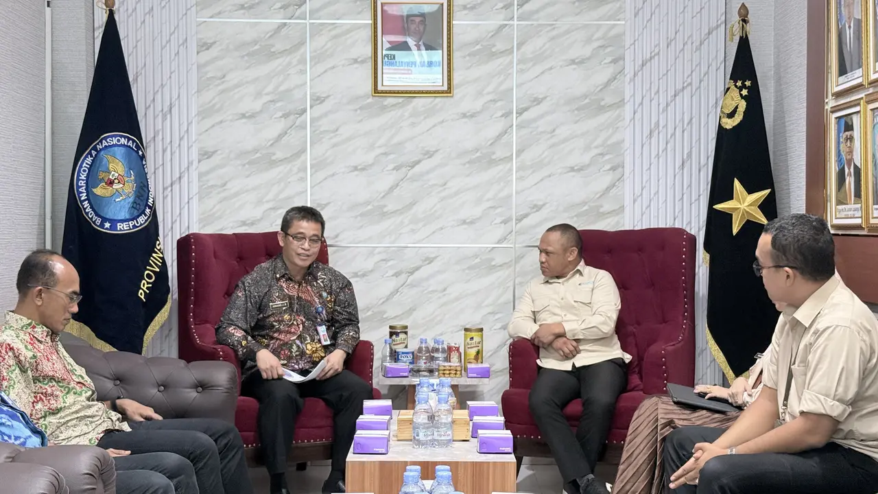 Kepala Kanwil KemenHAM Jakarta, Mikael Azedo Harwito, beraudiensi dan koordinasi Program Kampung Rekonsiliasi dan Perdamaian (Kampung REDAM) bersama Badan Narkotika Nasional Provinsi (BNNP DKI Jakarta) (Istimewa)