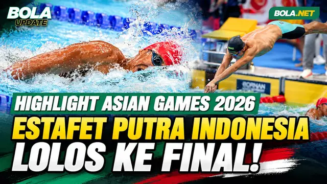 Highlight Perjuangan Tim Renang Estafet Putra Indonesia Lolos ke Final Asian Games 2026