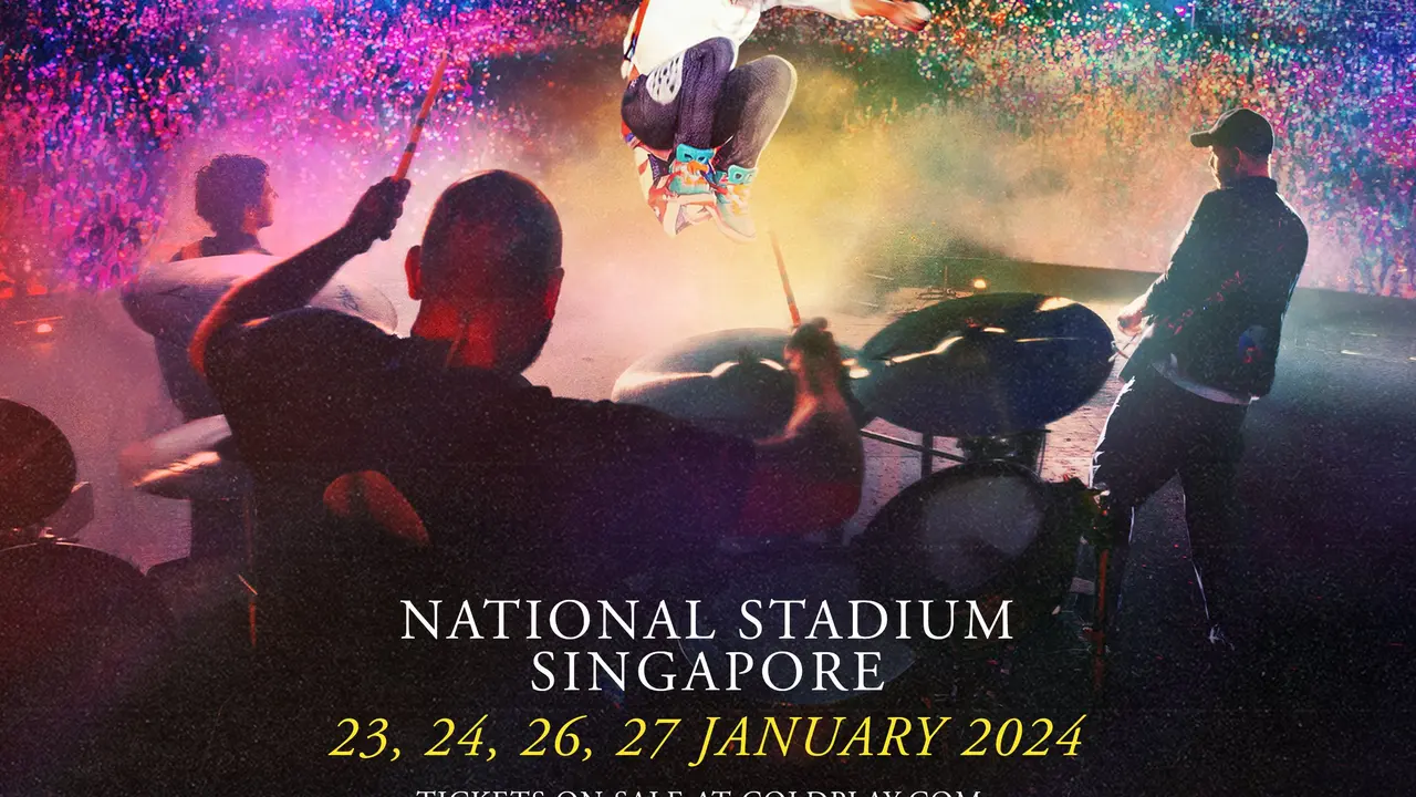 Konser Coldplay di Singapura. (Twitter/ livenationsg)