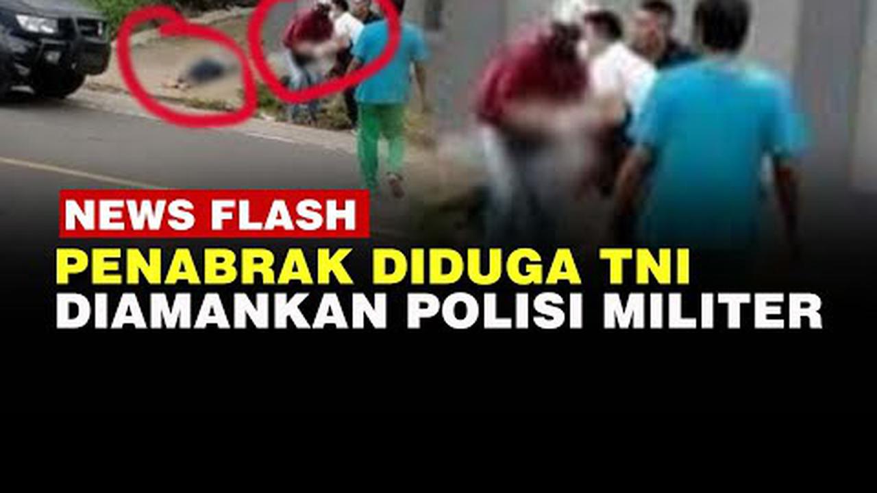 VIDEO: Pria Cepak Diduga TNI Penabrak Sejoli di Nagreg Diamankan POM Kodam Merdeka