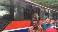 Gubernur DKI Jakarta Djarot Saiful Hidayat, di Balai Kota DKI Jakarta, Selasa (18/7/2017). (Liputan6.com/Delvira Chaerani Hutabarat) 