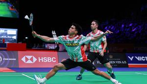 Ganda putra Indonesia&nbsp;Sabar Karyaman Gutama/Moh Reza Pahlevi Isfahani. (foto: PBSI)