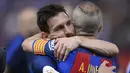 Setelah memperkuat Barcelona selama 16 tahun, pada Mei 2018 Iniesta resmi meninggalkan Lionel Messi dan kawan-kawan dan dipinang klub Vissel Kobe dengan status bebas transfer. (Foto: AFP/Josep Lago)