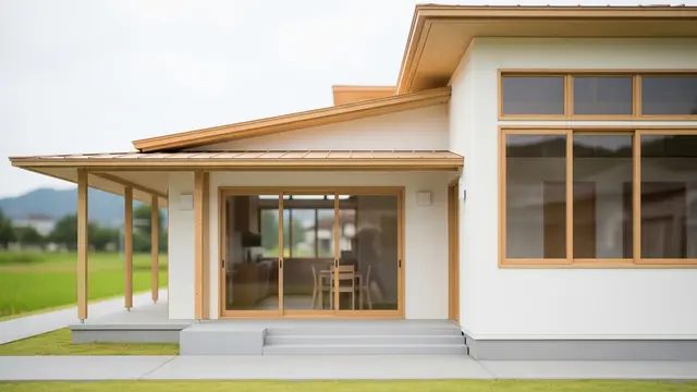 Model Rumah Minimalis Sederhana dengan Teras Memanjang Khas Rumah Desa (AI)