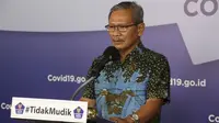 Juru Bicara Penanganan COVID-19 di Indonesia, Achmad Yurianto saat konferensi pers Corona di Graha BNPB, Jakarta, Kamis (21/5/2020). (Dok Badan Nasional Penanggulangan Bencana/BNPB)