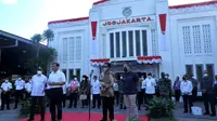 Soft launching pengoperasian KA Bandara Yogyakarta pada Jumat (27/8/2021).