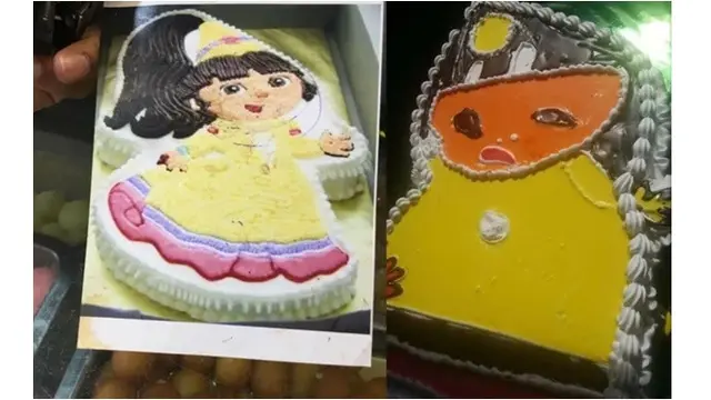 6 Potret Ekspektasi Vs Realita Pesanan Kue Ulang Tahun, Gagal Mirip