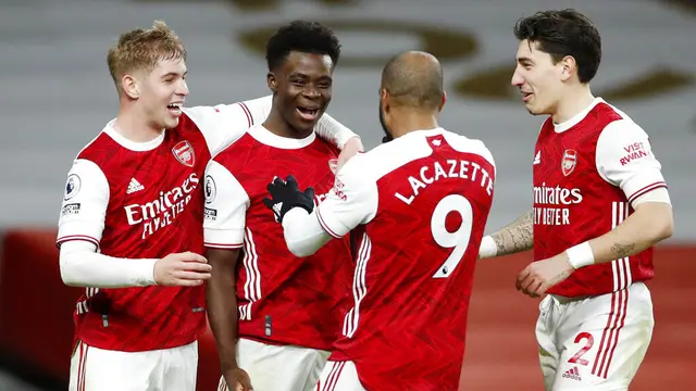 FOTO: Wajah Semringah Skuat Arsenal Usai Kembali Meraih Kemenangan di Liga Inggris