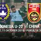 CFA - Indonesia U-22 Vs China (Bola.com/Adreanus Titus)