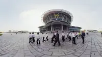 Korea Utara dalam video VR. (Foto: Mashable)