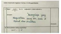 6 Jawaban Pasrah Siswa di Soal Matematika Ini Kata-Katanya Bijak Banget (sumber: 1cak)