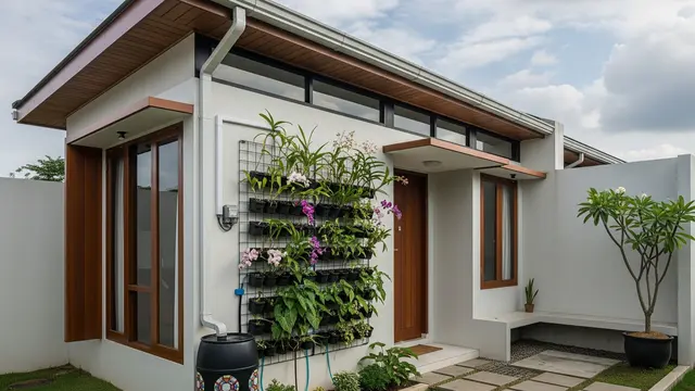 9 Desain Rumah Type 36 dengan Taman Hemat Air, Hunian Asri dan Lestari