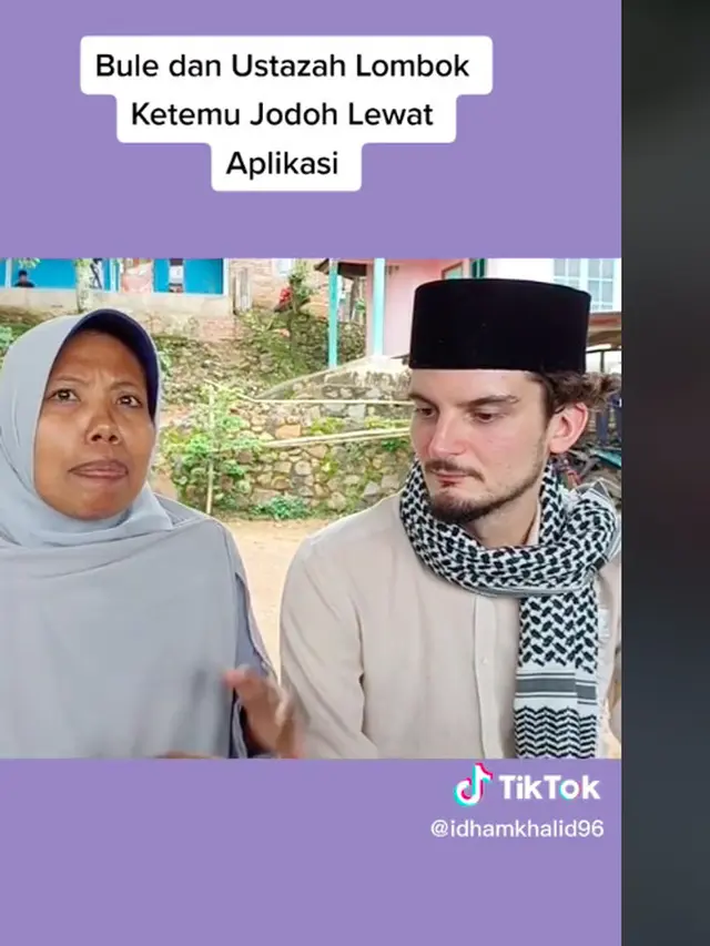 Viral Ustazah Lombok Dinikahi Bule Asal Belgia