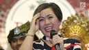 Direktur programming SCM, Harsiwi Achmad saat jumpa pers Liga Dangdut Indonesia di SCTV Tower, Jakarta, Jumat (12/1). Peserta Liga Dangdut Indonesia akan dikomentari langsung oleh dewan dangdut dan promotor. (Liputan6.com/Herman Zakharia)