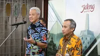 Gubernur Jawa Tengah, Ganjar Pranowo memberikan keterangan terkait wabah virus Corona di Jawa Tengah. (Foto: Liputan6.com/Felek Wahyu)