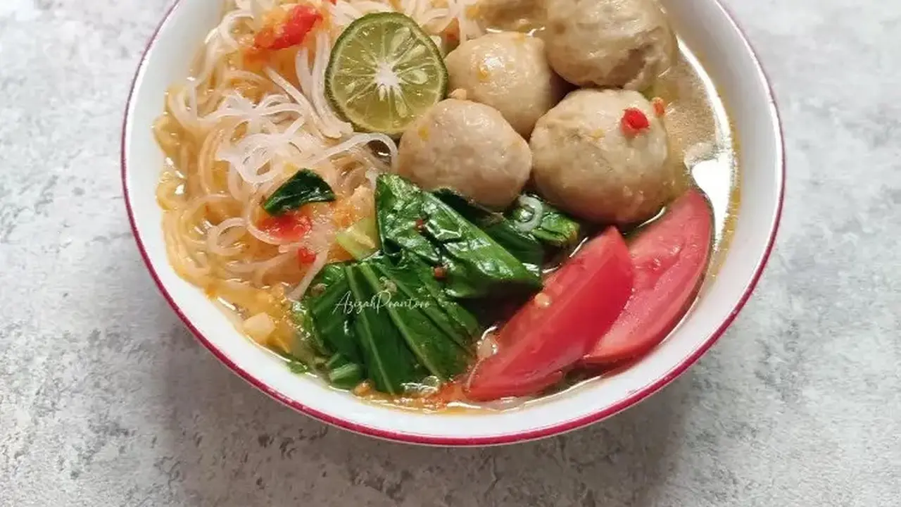 Bihun Bakso Kuah Pedas