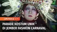 Setelah 2 tahun tidak diselenggarakan, Jember Fashion Carnaval atau JFC akhirnya kembali digelar di pusat Kota Jember, Jawa Timur. Berbagai kostum yang unik dan kreatif dipamerkan. Namun salah satu kostum terinspirasi dari Ibu Kota Nusantara atau IKN...