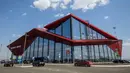 Pemandangan terminal baru Bandara Saransk di Saransk, Rusia, Kamis (3/5). Bandara Saransk siap menyambut Piala Dunia 2018. (Mladen ANTONOV/AFP)