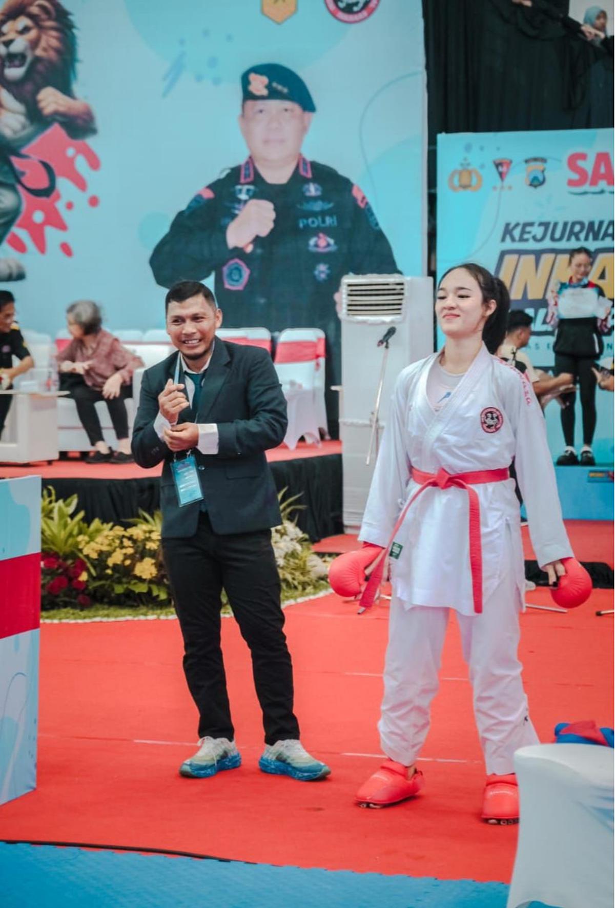 Bripda Jessica, Polwan di Polda Riau Sabet Medali Emas Kejuaraan Karate di Malaysia