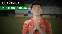 Berita video ucapan dari 2 pemain Persija Jakarta, Sandi Sute dan Bruno Lopes, di hari raya Idul Fitri 1438 H.