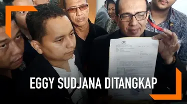 Eggy Sudjana ditangkap saat diperiksa di ruang penyidik Polda Metro Jaya. Penangkapan dirinya dilakukan terkait kasus dugaan makar.