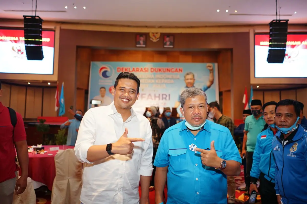Bobby Nasution dan Fahri Hamzah