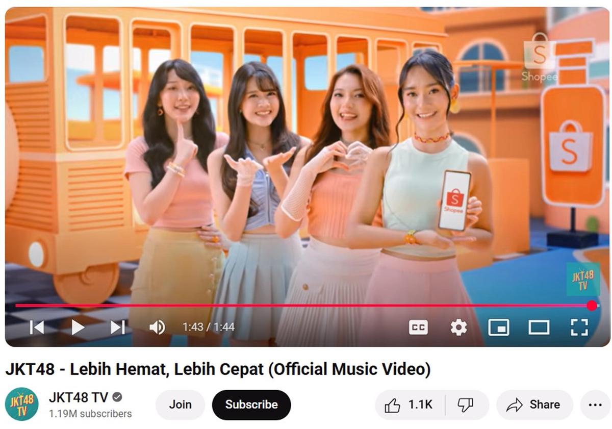 Kolaborasi Shopee dan JKT48 Tampilkan Chemistry Kuat di MV Terbaru ‘Lebih Hemat, Lebih Cepat’, Langsung Viral!