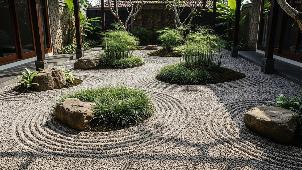 Gravel Garden yang Minim Perawatan dan Tetap Hijau/AI Generated