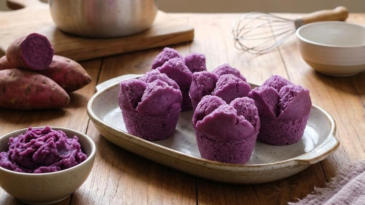 Resep Bolu Ubi Ungu Kukus Tanpa Mixer Takaran Sendok, Praktis dan Lezat untuk Pemula